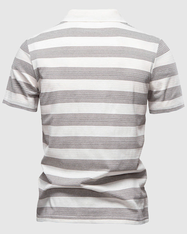 Men’s Harbor Stripe Polo Shirt
