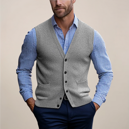 Men’s Heritage Button Knit Vest