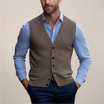 Men’s Heritage Button Knit Vest