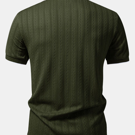 Men’s Heritage Cable Knit Polo Shirt