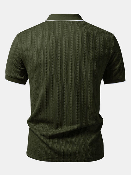 Men’s Heritage Cable Knit Polo Shirt