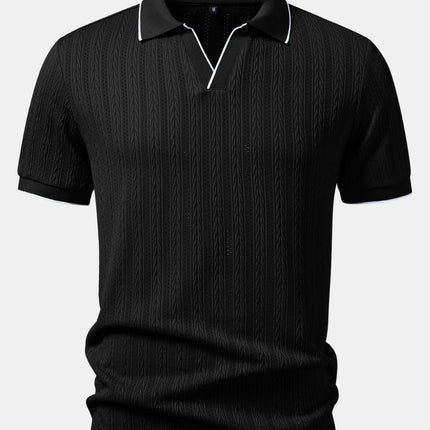 Men’s Heritage Cable Knit Polo Shirt