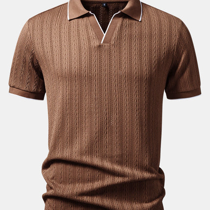 Men’s Heritage Cable Knit Polo Shirt