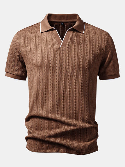 Men’s Heritage Cable Knit Polo Shirt