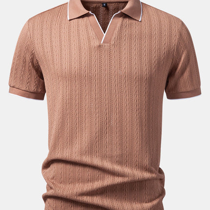 Men’s Heritage Cable Knit Polo Shirt