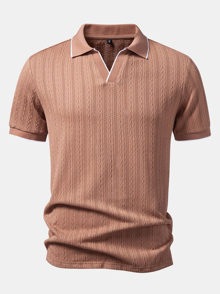 Men’s Heritage Cable Knit Polo Shirt