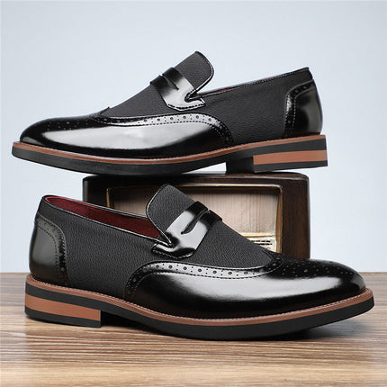 Men’s Heritage Contrast Panel Penny Loafers