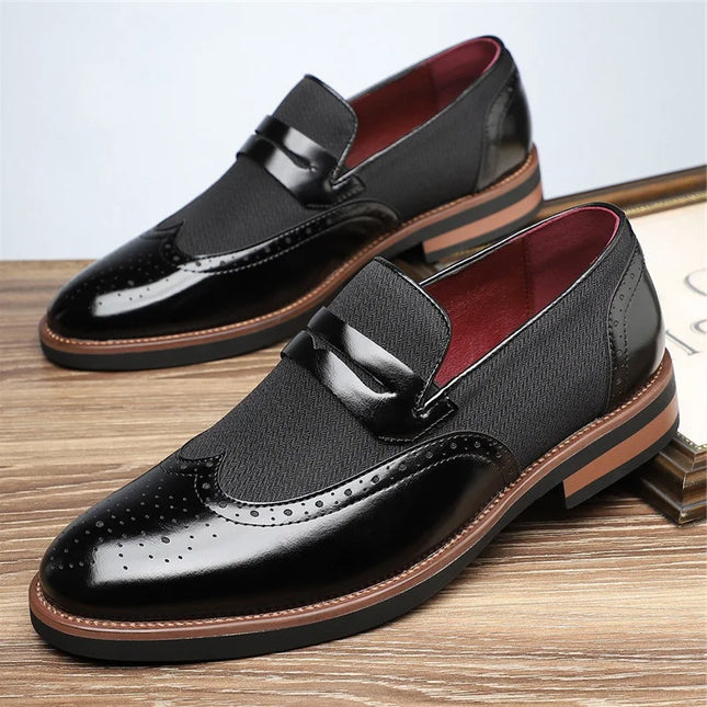 Men’s Heritage Contrast Panel Penny Loafers