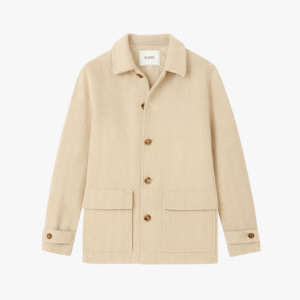 Men’s Herringbone Button Jacket
