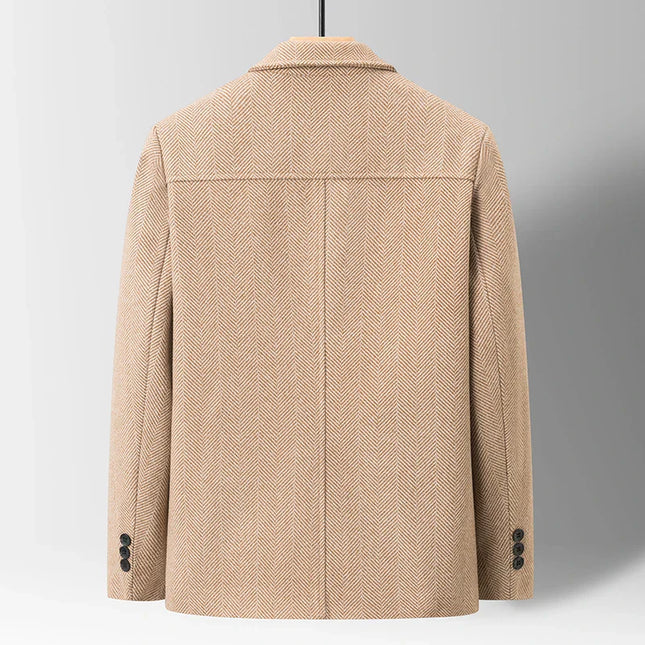 Men’s Herringbone Button-Up Jacket