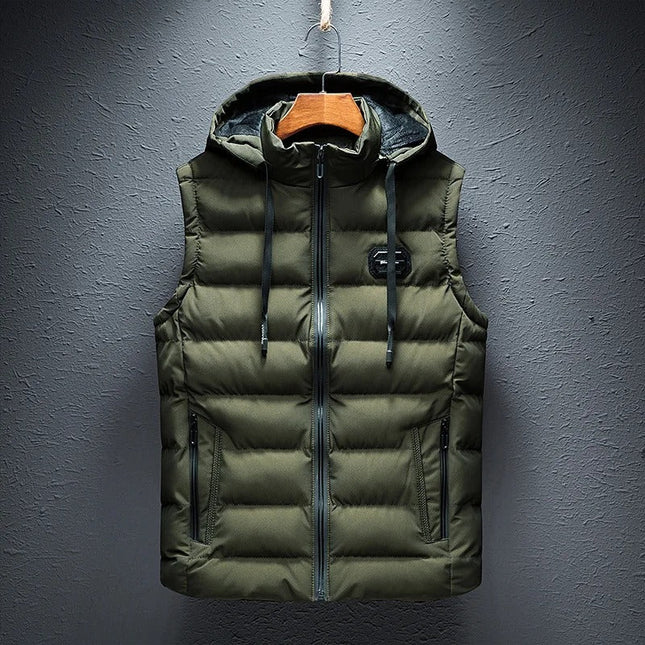 Men’s Hooded Quilted Puffer Vest