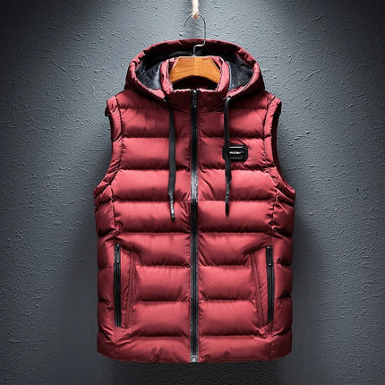 Men’s Hooded Quilted Puffer Vest