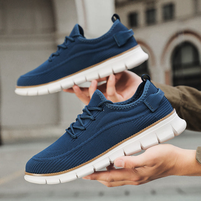 Men’s Knit Lace-Up Flex Sneakers