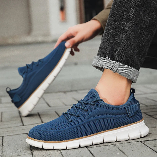 Men’s Knit Lace-Up Flex Sneakers