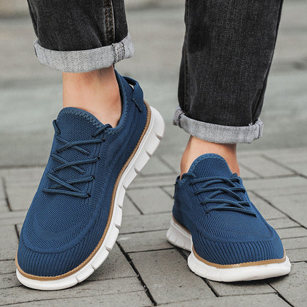 Men’s Knit Lace-Up Flex Sneakers