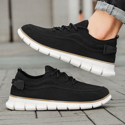 Men’s Knit Lace-Up Flex Sneakers