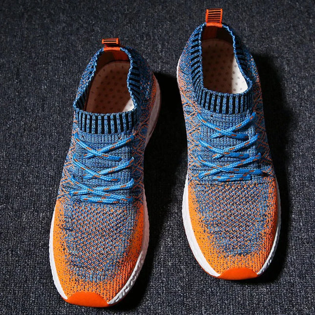 Men’s Knit Lace-Up Running Sneakers