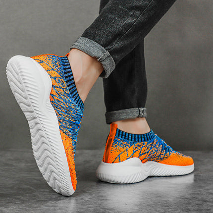 Men’s Knit Lace-Up Running Sneakers