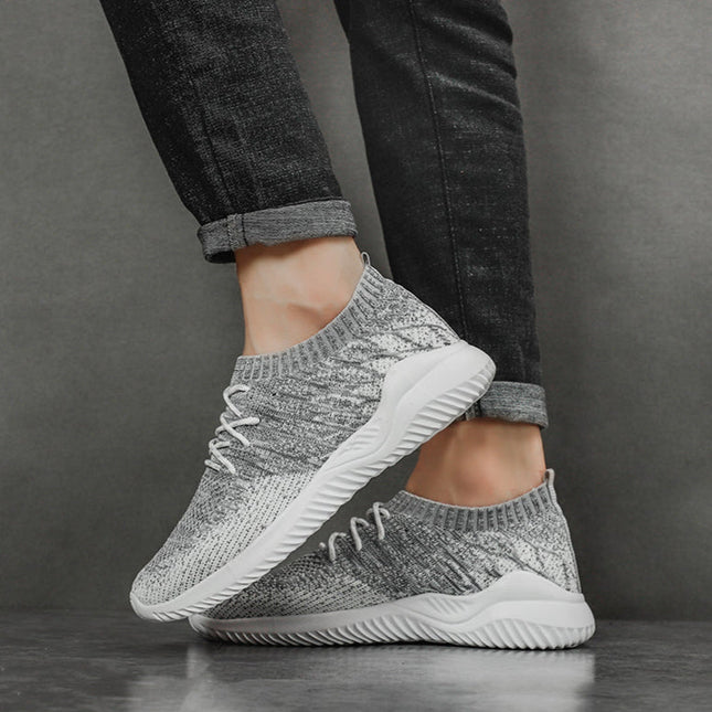 Men’s Knit Lace-Up Running Sneakers