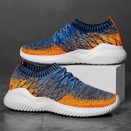Men’s Knit Lace-Up Running Sneakers