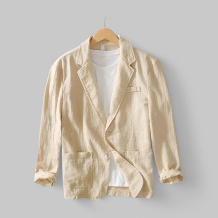 Men’s Lightweight Textured Notched Blazer