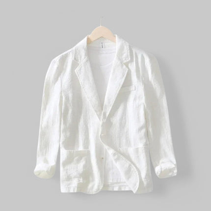 Men’s Lightweight Textured Notched Blazer