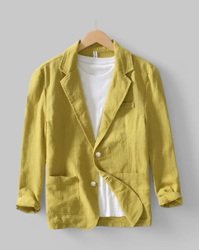 Men’s Lightweight Textured Notched Blazer