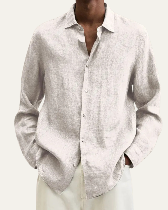 Men’s Linen Button Down Summer Shirt