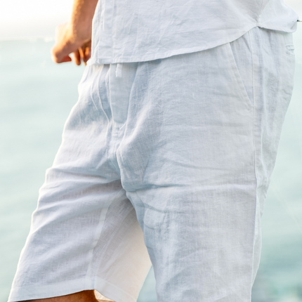 Men’s Linen Drawstring Shorts