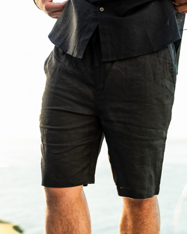 Men’s Linen Drawstring Shorts
