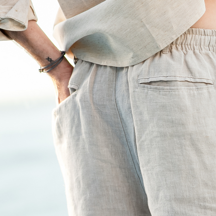 Men’s Linen Drawstring Shorts