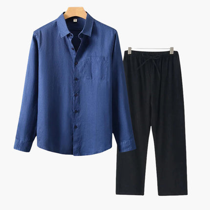 Men’s Long Sleeve Linen Set