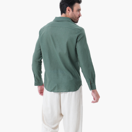 Men’s Long Sleeve Linen Set