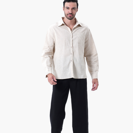 Men’s Long Sleeve Linen Set