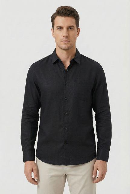 Men’s Long Sleeve Pocket Shirt