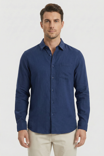 Men’s Long Sleeve Pocket Shirt
