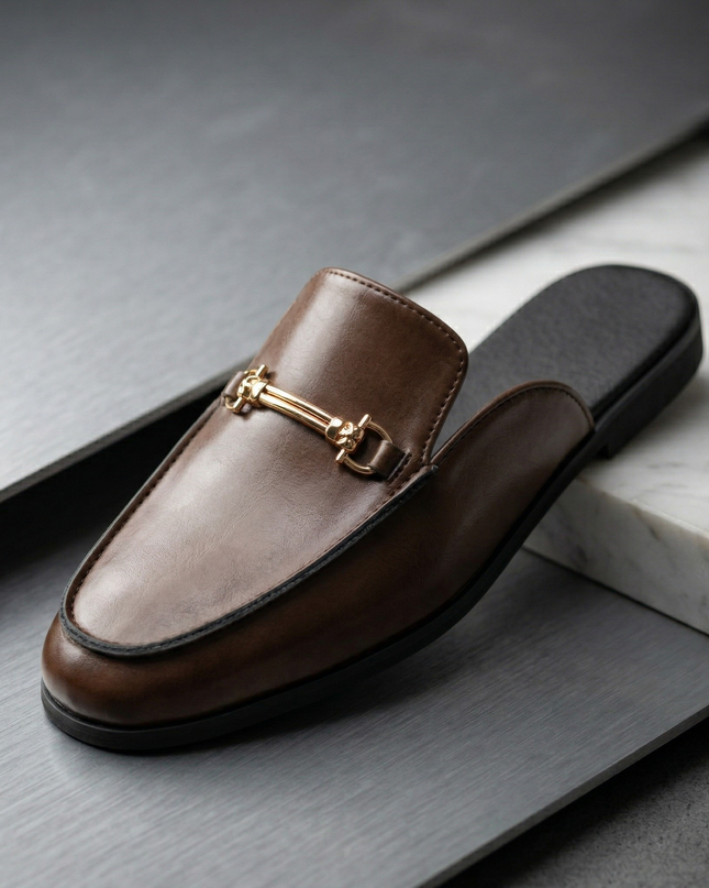 Men’s Luxe Horsebit Mule Loafers