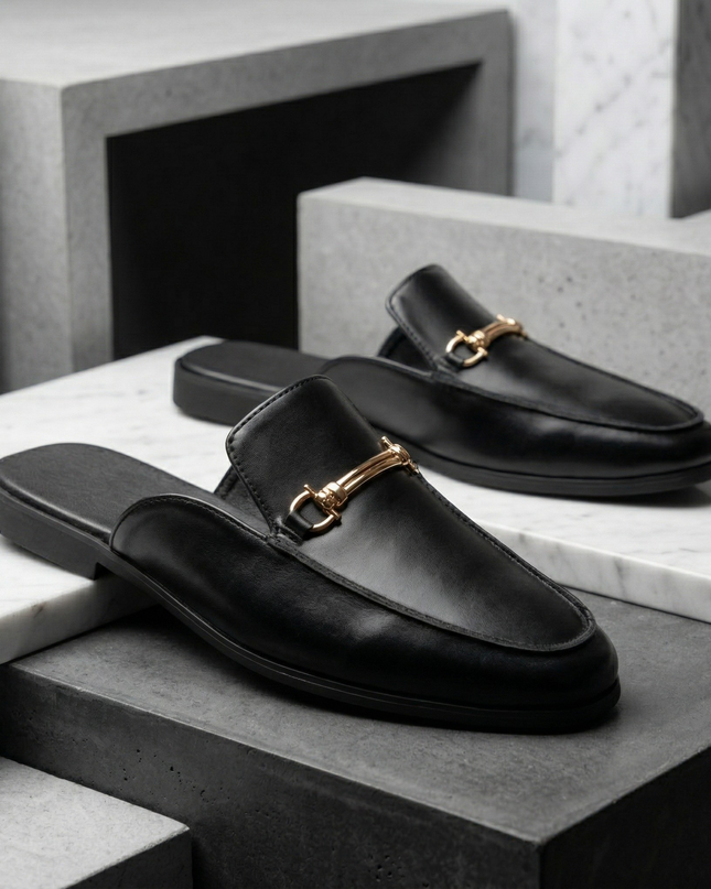 Men’s Luxe Horsebit Mule Loafers