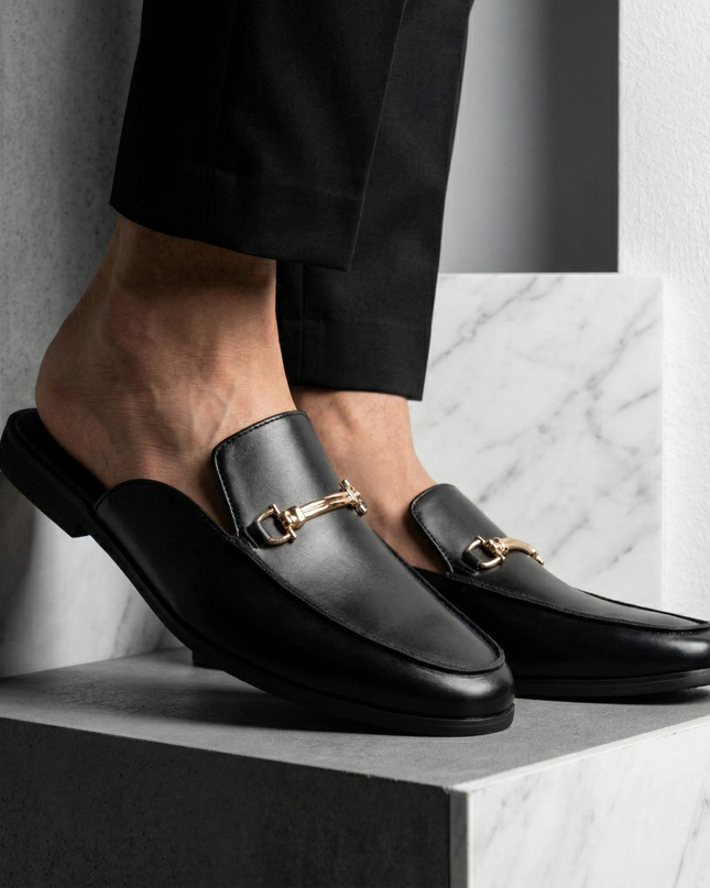 Men’s Luxe Horsebit Mule Loafers