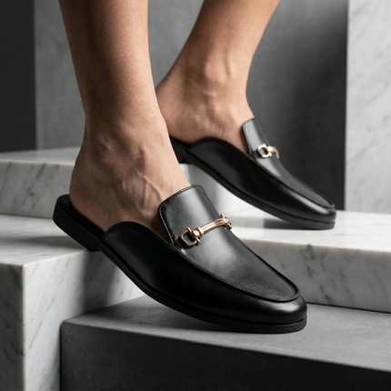 Men’s Luxe Horsebit Mule Loafers