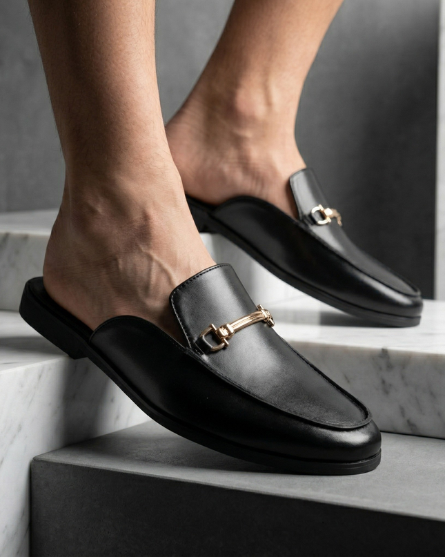 Men’s Luxe Horsebit Mule Loafers