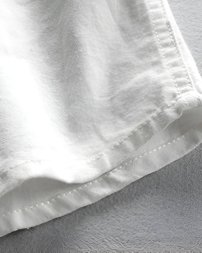 Men’s Mandarin Button-Up Shirt