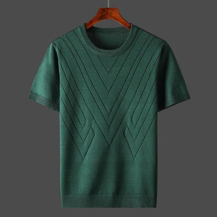 Men’s Meridian Geometric Knit T-Shirt