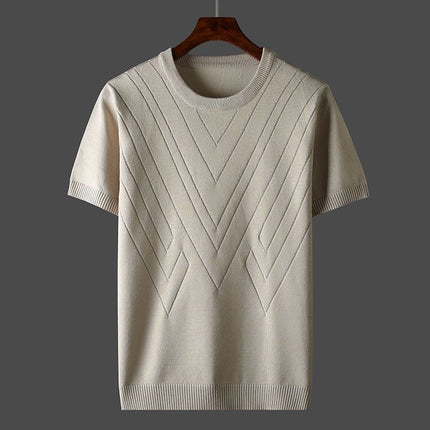 Men’s Meridian Geometric Knit T-Shirt