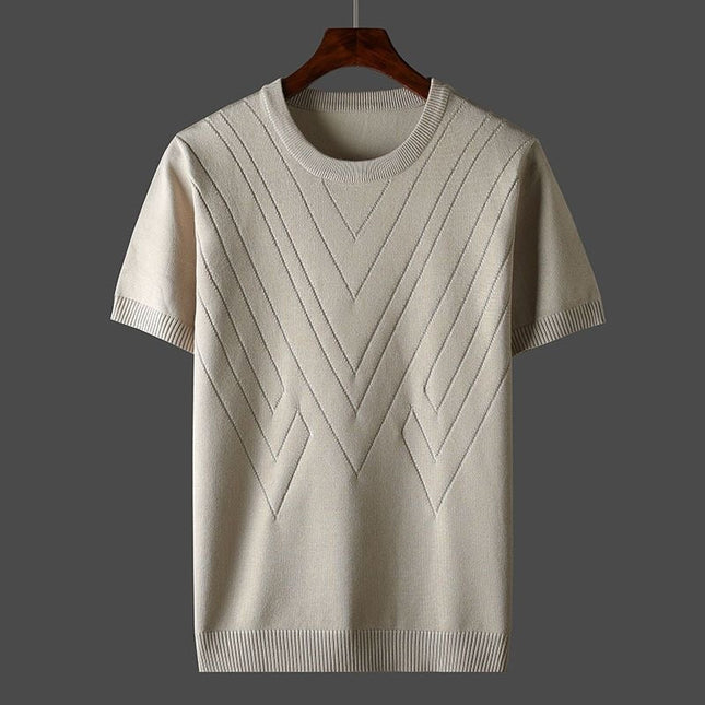 Men’s Meridian Geometric Knit T-Shirt