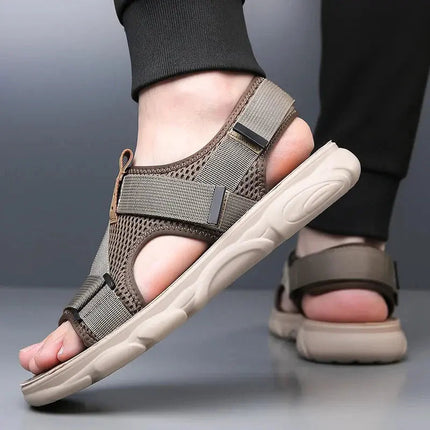 Men’s Mesh Panel Strap Sandals