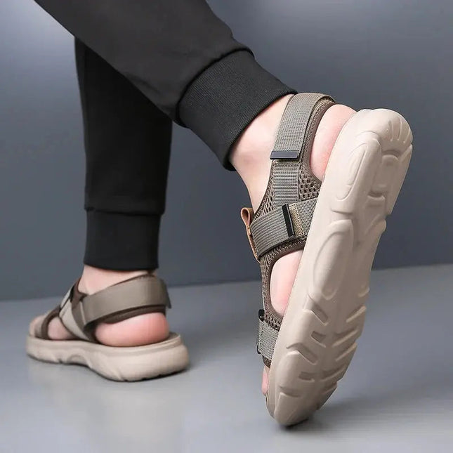 Men’s Mesh Panel Strap Sandals