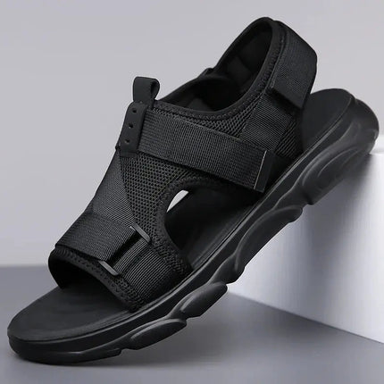 Men’s Mesh Panel Strap Sandals