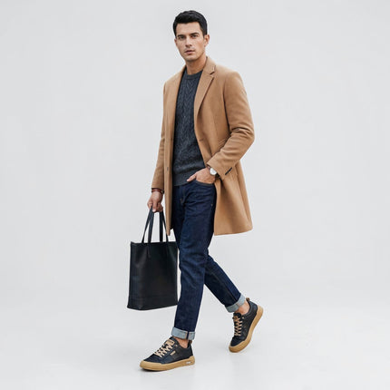 Men’s Metro Court Lace-Up Sneakers