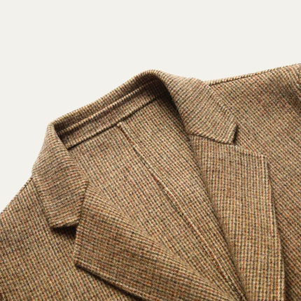 Men’s Micro Check Notched Blazer